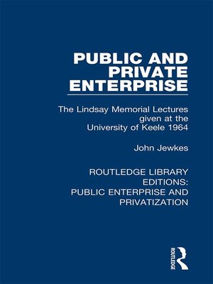 cover image of Public and Private Enterprise